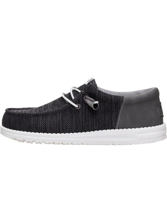 ?Men\'s Black Textile Synthetic low Top Comfortable Lightweight loafers main image 5